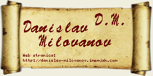 Danislav Milovanov vizit kartica